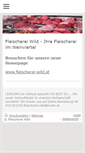 Mobile Screenshot of fleischerei-wild.com